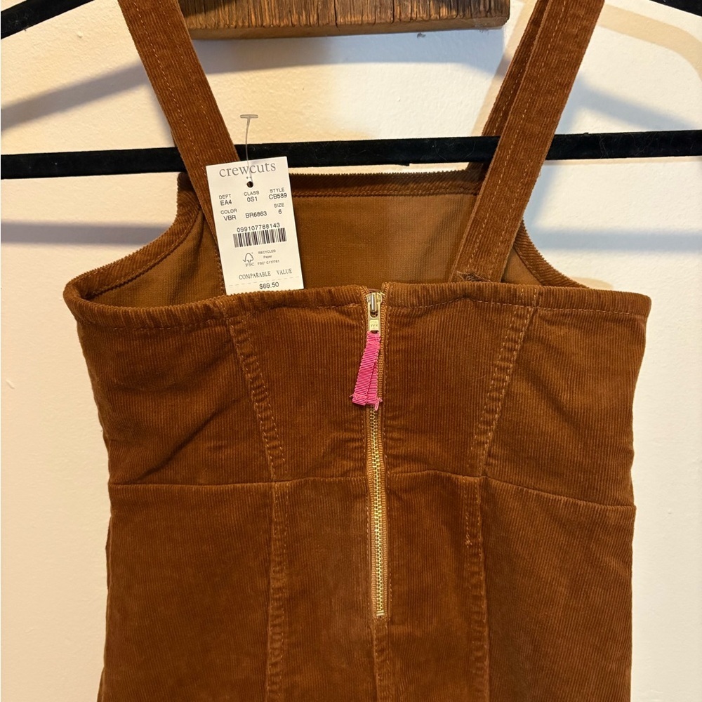 Crewcuts Brown Corduroy Kids Overalls - Picture 6 of 8